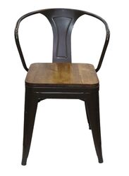 Jilphar Furniture Outdoor Dining Restaurant Chair, Brown