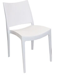 Jilphar Furniture Classical Armless Fiber Plastic Chair, White