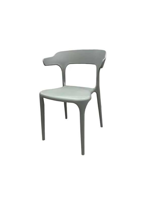 Jilphar Furniture Polypropylene Chair, Grey