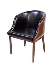 Jilphar Furniture Customized Premium Leather Armchair, Brown