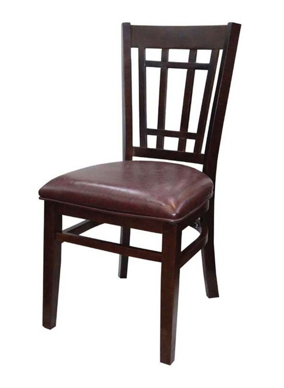 Jilphar Furniture Classical Wooden Dining Chair, Dark Brown