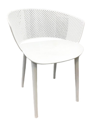 Jilphar Furniture Classical Fiber Plastic Dining Chair, White