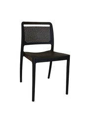 Jilphar Furniture Classical Fiber Plastic Dining Chair, Black