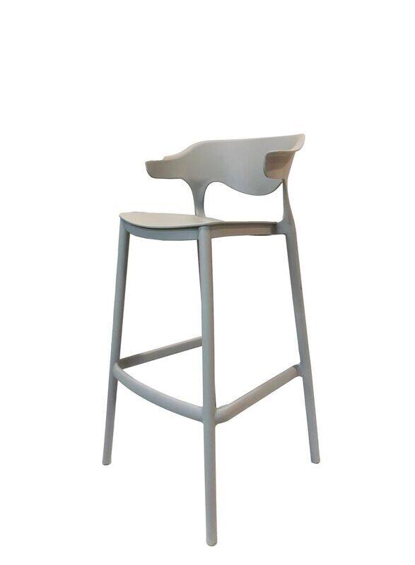 Jilphar Furniture Stackable High Quality Bar Chair, Grey