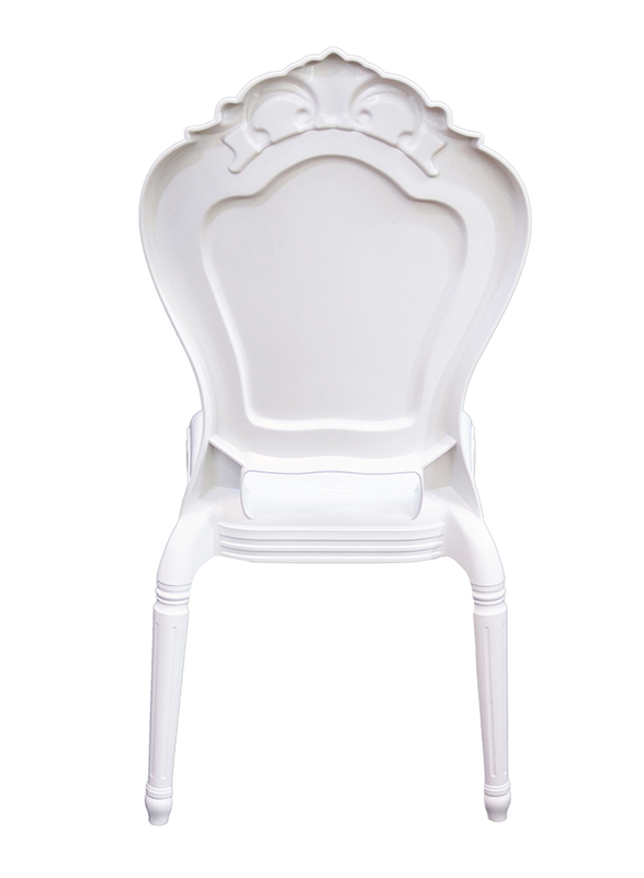 Jilphar Furniture Polycarbonate Dining Chair, JP1396, White