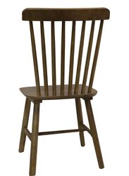 Jilphar Furniture Oiled Walnut Wood Spindle Back Dining Chairs, JP1307, Brown