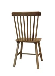 Jilphar Furniture Oiled Walnut Wood Spindle Back Dining Chair, Brown