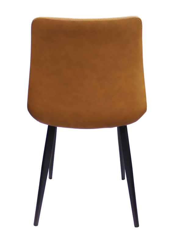 Jilphar Furniture PU Leather Dining Chair, Brown