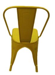 Jilphar Furniture Modern Light Weight Metal Bar Stool, Yellow