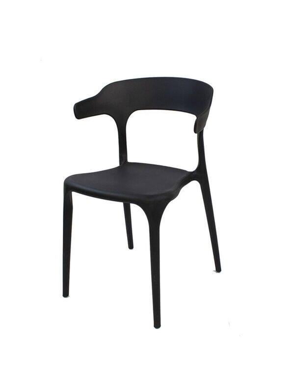 

Jilphar Furniture Polypropylene Chair, Black