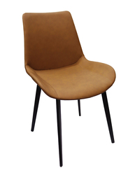 Jilphar Furniture PU Leather Dining Chair, Brown