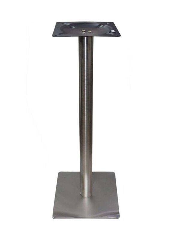 Jilphar Furniture SS Burshed Finish High Table Base, Steel