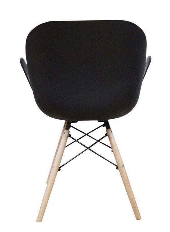 Jilphar Furniture Classical Fibre Plastic Chair, Black