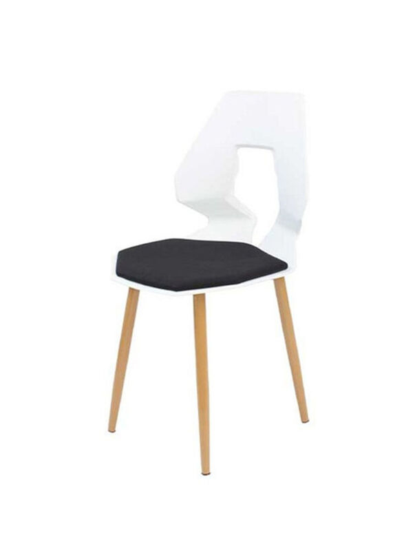 Jilphar Furniture Premium Chair With Cushion, White