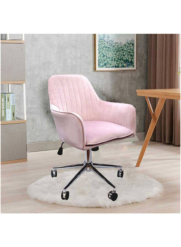 

Jilphar Furniture Modern Velvet Office Chair, Pink