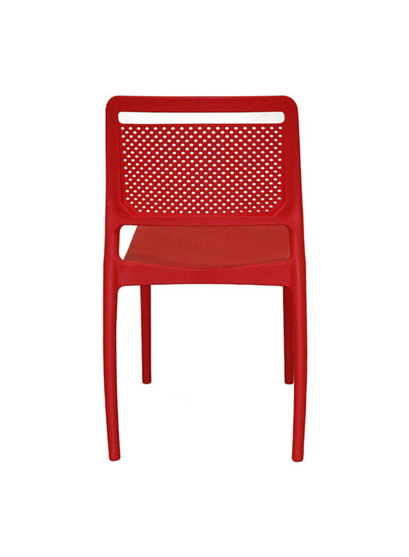 Jilphar Furniture Classical Fiber Plastic Dining Chair, Red