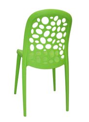 Jilphar Furniture Modern Light Weight Fiber Plastic Armless Chair, Green