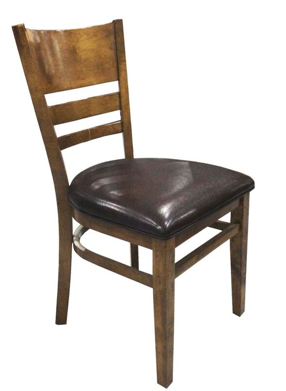 Jilphar Furniture beech Wood Dining Chair, Dark Brown