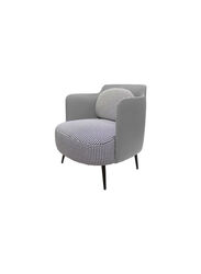 Jilphar Furniture Luxury Arm Sofa Premium Leather & Fabric, Grey