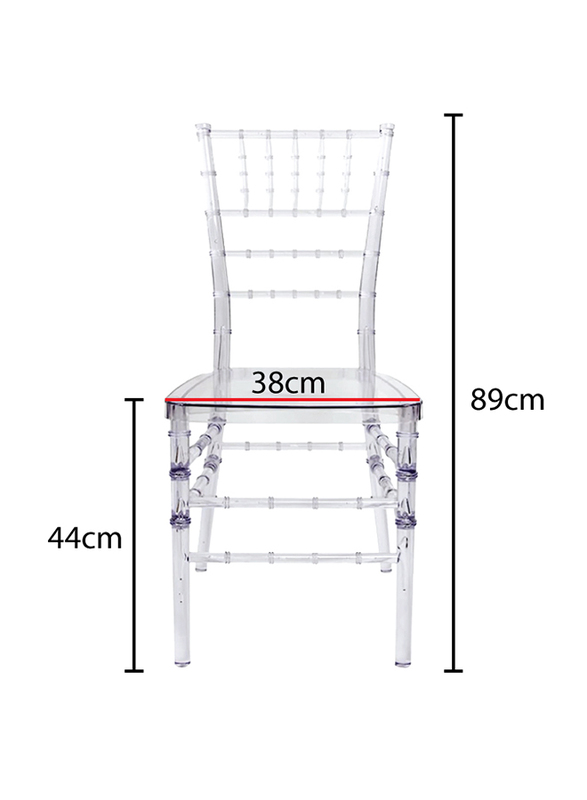 Jilphar Furniture Modern Acrylic Stackable Event Chair, JP1384, Transparent