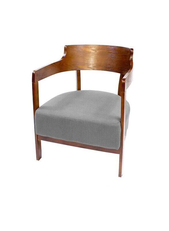 

Jilphar Furniture Modern Wooden Frame Single Seater Sofa Seat, Grey
