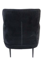 Jilphar Furniture Luxury Armchair with Metal Legs, Black