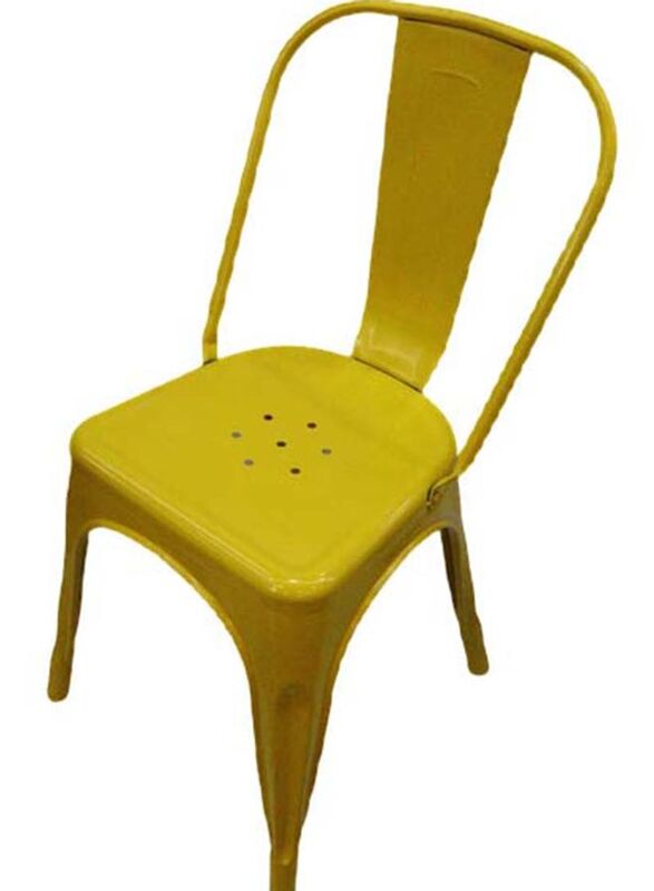 

Jilphar Furniture Modern Light Weight Metal Bar Stool, Yellow