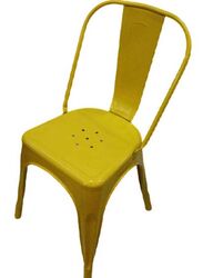 Jilphar Furniture Modern Light Weight Metal Bar Stool, Yellow