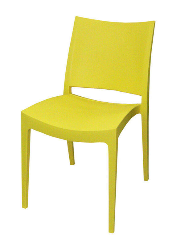 

Jilphar Furniture Classical Armless Fiber Plastic Chair, Yellow