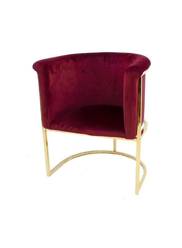 

Jilphar Furniture U Shaped Velvet Sofa Chair, Red