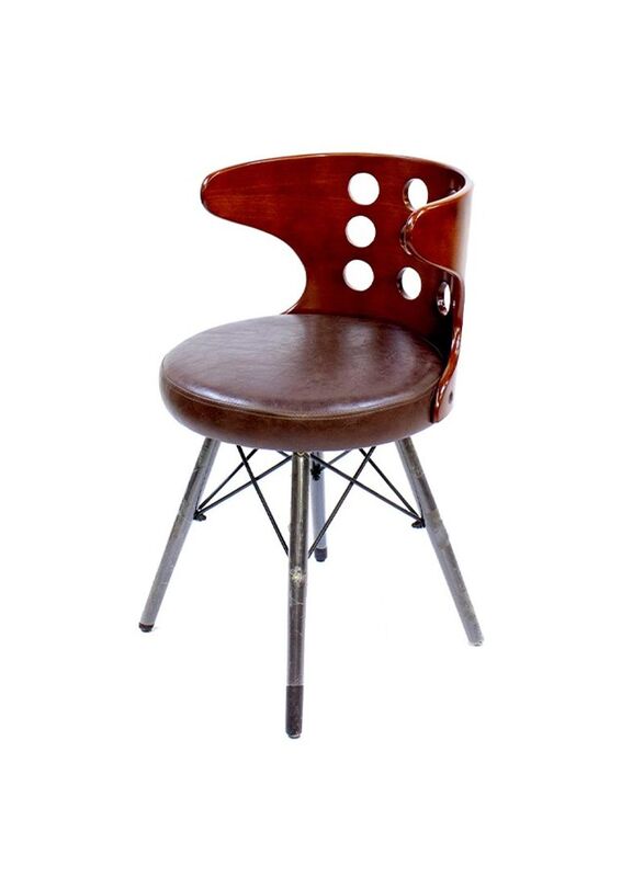 Jilphar Furniture Modern Leather Chair, Brown