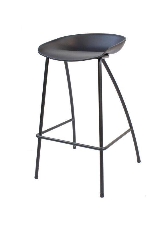 

Jilphar Furniture Fancy Counter Height Bar Stool, Black