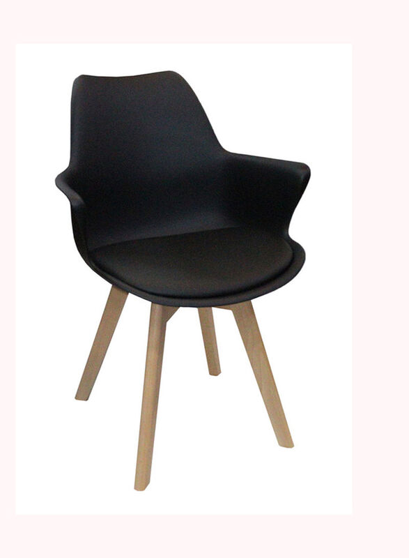 Jilphar Furniture Galaxy Design Armless Dining Chair, Black