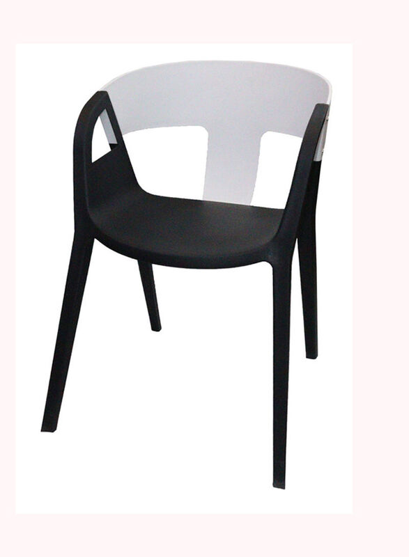 Jilphar Furniture Modern Style With Armrest Fiber Plastic Chair, Beige