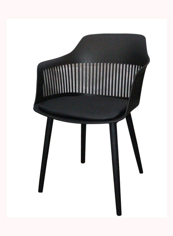 

Jilphar Furniture Living Room Plastic Chair With Stylish Design, Black