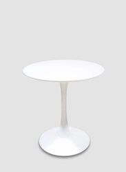 Jilphar Furniture Cafe Restaurant Dining Table HDF Top & Gloss Legs, White