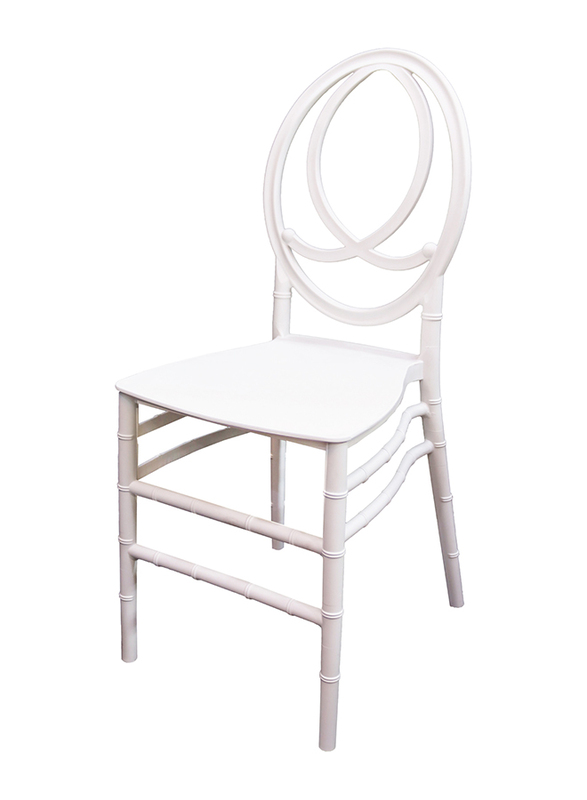 Jilphar Furniture Polypropylene Armless Dining Chair, JP1392, White