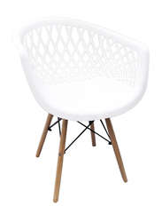 Jilphar Furniture Fancy Polypropylene Chair, White