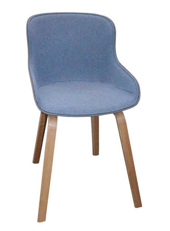 Jilphar Furniture Modern Armless Fabric Chair, Blue
