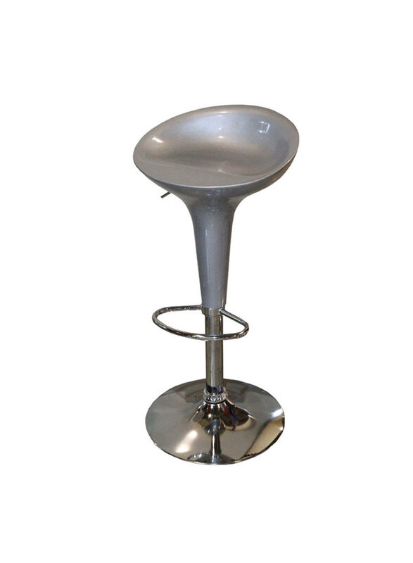 Jilphar Furniture Adjustable Bar Stool, Silver