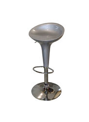 Jilphar Furniture Adjustable Bar Stool, Silver