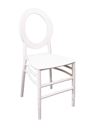 Jilphar Furniture Polypropylene O Back Chair, JP1393, White