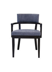Jilphar Furniture Modern Solid Wood Arm Rest Dining Chair, Black