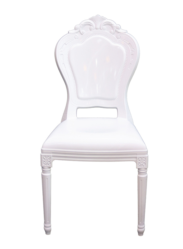Jilphar Furniture Polycarbonate Dining Chair, JP1396, White