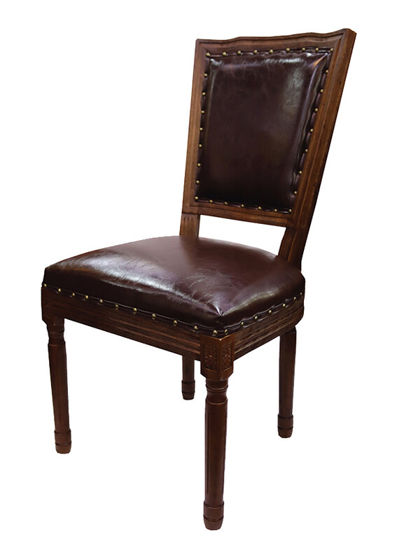 

Jilphar Furniture Solid Wood Western Restaurant Chair, Brown