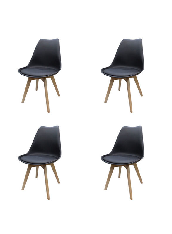 Jilphar Furniture Galaxy Design Modern Dining Chair, Black