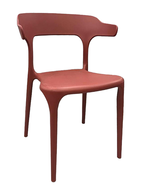Jilphar Furniture Polypropylene Chair, Wine Red