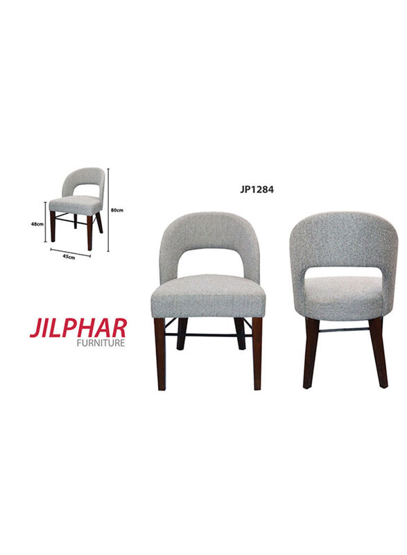 Jilphar Furniture Classical Dining Chair with Wooden Frame, Grey/Brown