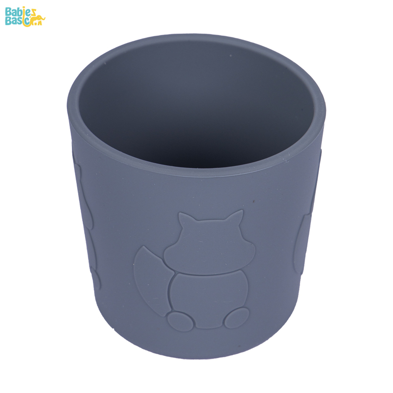 Babies Basic Silicone Trainer Cup for Babies/Kids, BPA Free, Grey