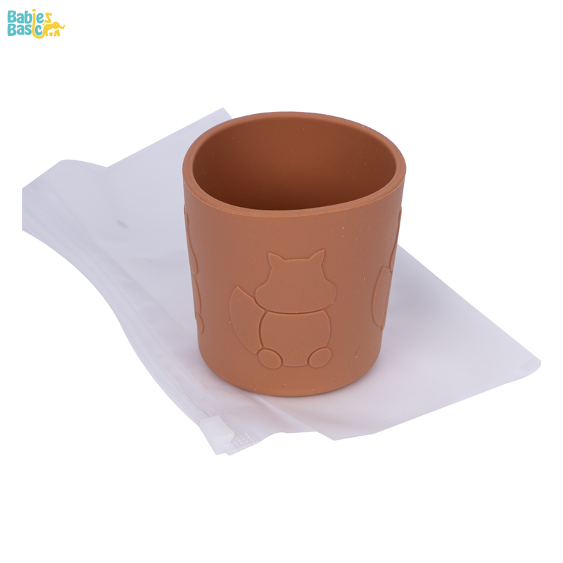 Babies Basic Silicone Trainer Cup for Babies/Kids, BPA Free, Brown